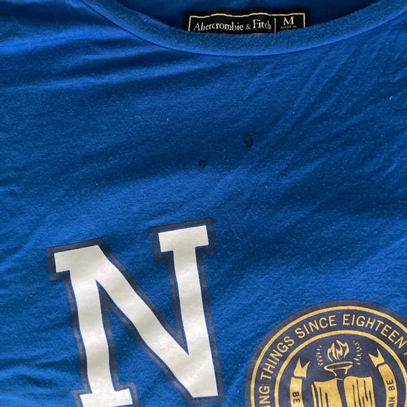 Abercrombie & Fitch Royal Blue Mid Crop Top - Picture 7 of 10